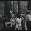 Sylvia Rivera and Marsha P. Johnson [second and third from left in background] and other Gay Liberation Front women demonstrate at City Hall, New York