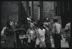 Sylvia Rivera and Marsha P. Johnson [second and third from left in background] and other Gay Liberation Front women demonstrate at City Hall, New York