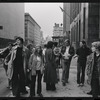 Sylvia Rivera [second from right] and Gay Liberation Front women demonstrate at City Hall, New York