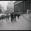 Sylvia Rivera [front center], Marsha P. Johnson [to the right of Sylvia in background], and Gay Liberation Front women demonstrate at City Hall, New York