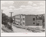 Abandoned school buildings at Tyrone, New Mexico. These were company-built schools