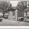 Shed on the homestead farm of Faro Caudill. Pie Town, New Mexico