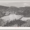 Tailings and mill at gold mine. Mogollon, New Mexico