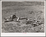 Homemade floater and harrow on farm at Pie Town, New Mexico