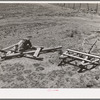 Homemade floater and harrow on farm at Pie Town, New Mexico