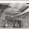 Detail of window and ceiling in dugout of Faro Caudill. Pie Town, New Mexico