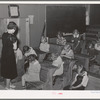 School opens with prayer. This is the private school in the Farm Bureau building. Pie Town, New Mexico