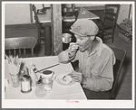Farmer in the cafe. Pie Town, New Mexico