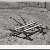 Homemade harrow on farm. Pie Town, New Mexico