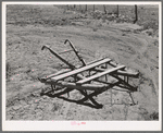 Homemade harrow on farm. Pie Town, New Mexico