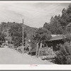 Street scene, Mogollon, New Mexico, second largest gold mining town in the state