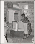 In the farm home of Bill Staggs. Pie Town, New Mexico