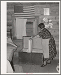 In the farm home of Bill Staggs. Pie Town, New Mexico
