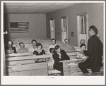 Sunday school in the Farm Bureau building. Pie Town, New Mexico