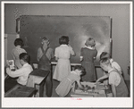 School in the Farm Bureau building. Pie Town, New Mexico