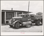 Truck which hauls lumber from a small sawmill near Pie Town, New Mexico