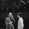 George Balanchine and Edward Villella during John F. Kennedy's second inaugural anniversary party at  the National Guard Armory in Washington, D.C.