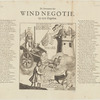 De inventeur der wind negotie op zyn zegekar