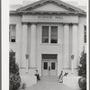 Entrance to the Science Hall of the Phoenix Union High School. Phoenix, Arizona