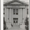 Entrance to the Science Hall of the Phoenix Union High School. Phoenix, Arizona
