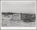 Sign at outskirts of Tombstone, Arizona