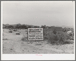 Sign at outskirts of Tombstone, Arizona