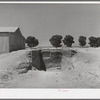 Trench silo for cattle feed at the Casa Grande Valley Farms. Pinal County, Arizona