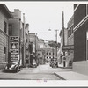 Side street of Bisbee, Arizona. Mining center