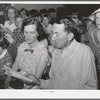 Singing at Sunday school in the community building. Casa Grande Valley Farms, Pinal County, Arizona