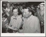 Singing at Sunday school in the community building. Casa Grande Valley Farms, Pinal County, Arizona