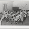 Sunday school in the community building of the Casa Grande Valley Farms. Pinal County, Arizona