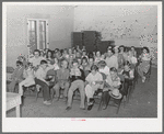 Sunday school in the community building of the Casa Grande Valley Farms. Pinal County, Arizona