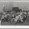 Sunday school in the community building of the Casa Grande Valley Farms. Pinal County, Arizona