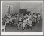 Sunday school in the community building of the Casa Grande Valley Farms. Pinal County, Arizona