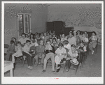 Sunday school in the community building of the Casa Grande Valley Farms. Pinal County, Arizona