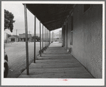 Covered board sidewalk in Tombstone, Arizona