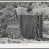 Remains of adobe buildings in the ghost mining town of Georgetown, New Mexico