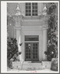 Entrance to offices of Burro Mountain Copper Company. Tyrone, New Mexico. This copper company is no longer actively engaged in mining in this section but is attempting to make the town with its company housing into a summer resort