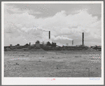 Copper smelter at Douglas, Arizona. This smelter was originally at Bisbee, but has moved to the outskirts of Douglas