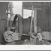 Remains of steam winch in abandoned gold mine at Pinos Altos, New Mexico