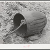 Old gold ore bucket at abandoned mine. Pinos Altos, New Mexico