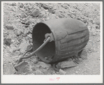 Old gold ore bucket at abandoned mine. Pinos Altos, New Mexico