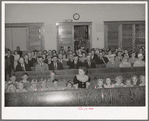 Part of congregation of Latter Day Saints Church. Mendon, Utah