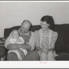 President of FSA cooperative project with his wife and child. Box Elder County, Utah