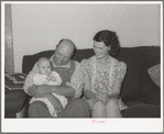 President of FSA cooperative project with his wife and child. Box Elder County, Utah