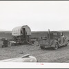 Camp of dryland Mormon farmer. He lives in Snowville, Utah, and is farming land in Oneida County, Idaho, which he has leased from the Mormon church. Camp is in Oneida County, Idaho