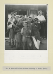 A group of Polish children arriving in Delhi, India.