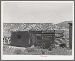 Chicken coop on Spanish-American farm. Chamisal, New Mexico