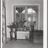 Detail of bedroom in Spanish-American farmer with homemade tools. Chamisal, New Mexico