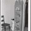 Adobe cupboard of Spanish-American farm. Chamisal, New Mexico